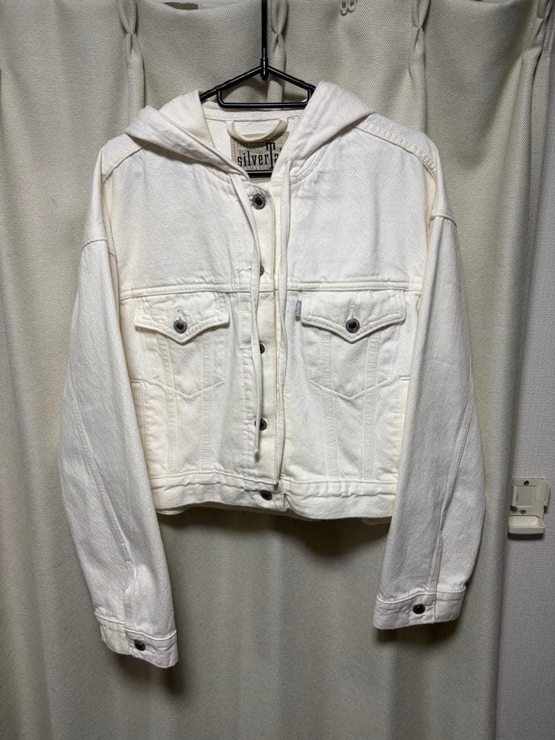 levi’s silver Tab hoodie denim jacket M