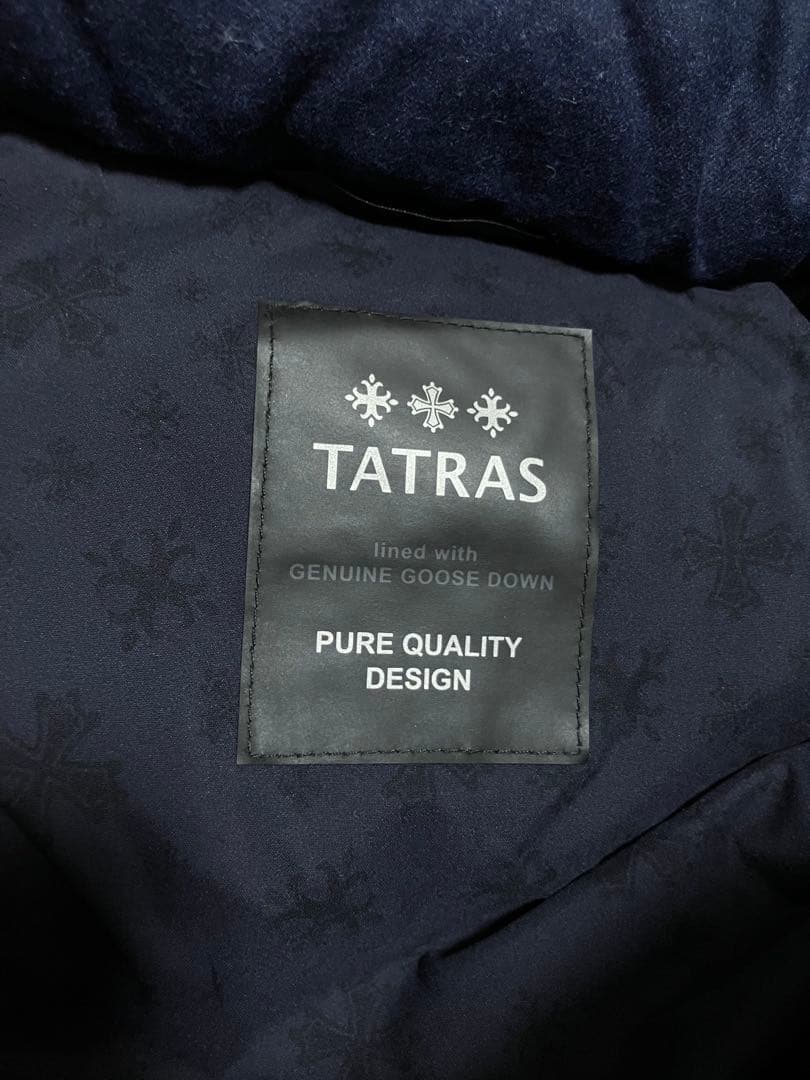 TATRAS タトラスの高級Rラインダウンベスト ネイビー　01サイズ　送料無料