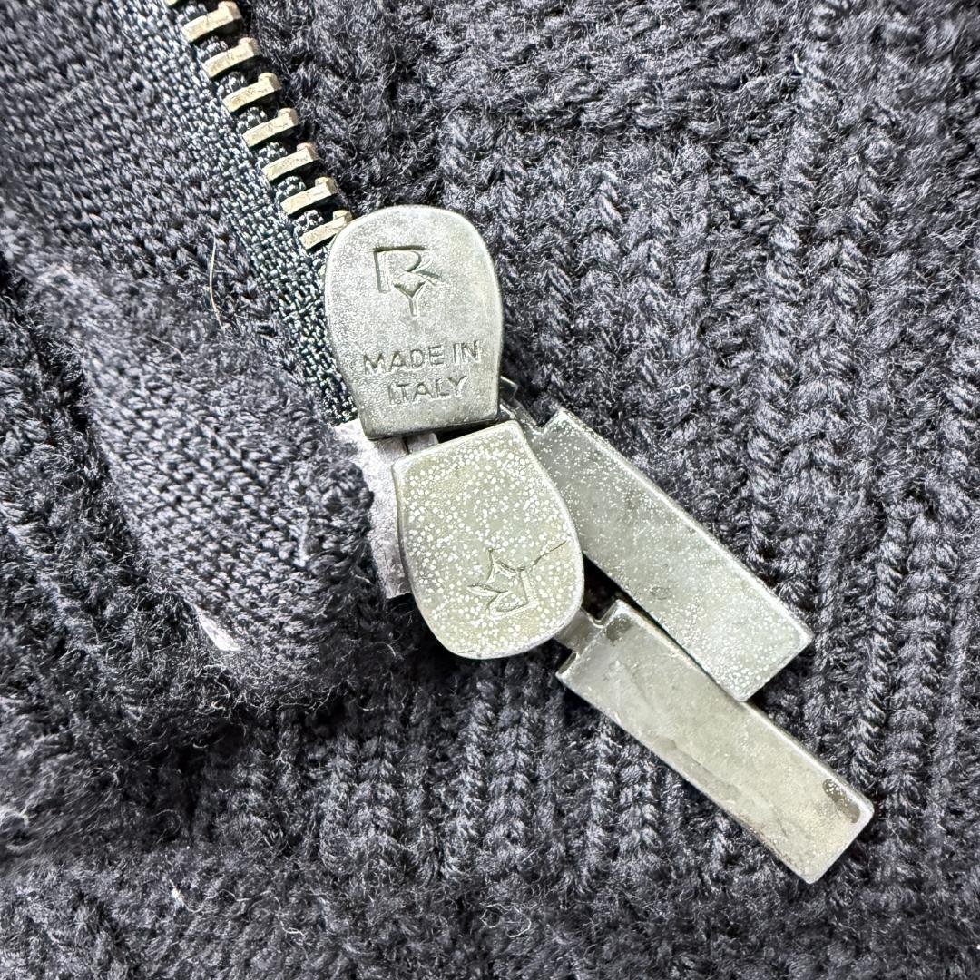 大きいサイズ【美品】アルマーニコレツォーニ ドライバーズ ニット 黒