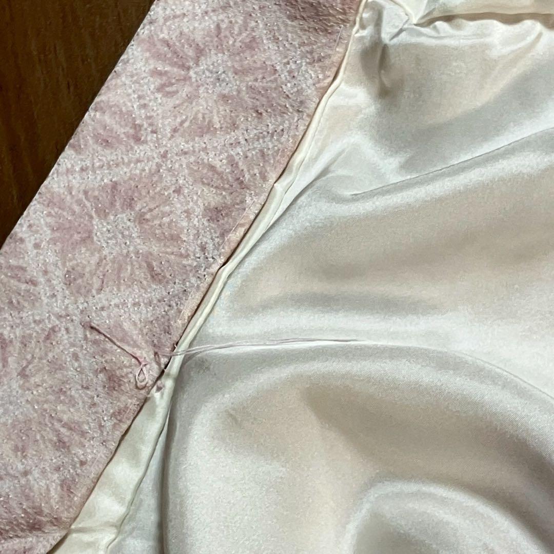 ［6491］訪問着 扇面 辻ヶ花 花菱ぼかし 幅広サイズ 正絹 着物 袷