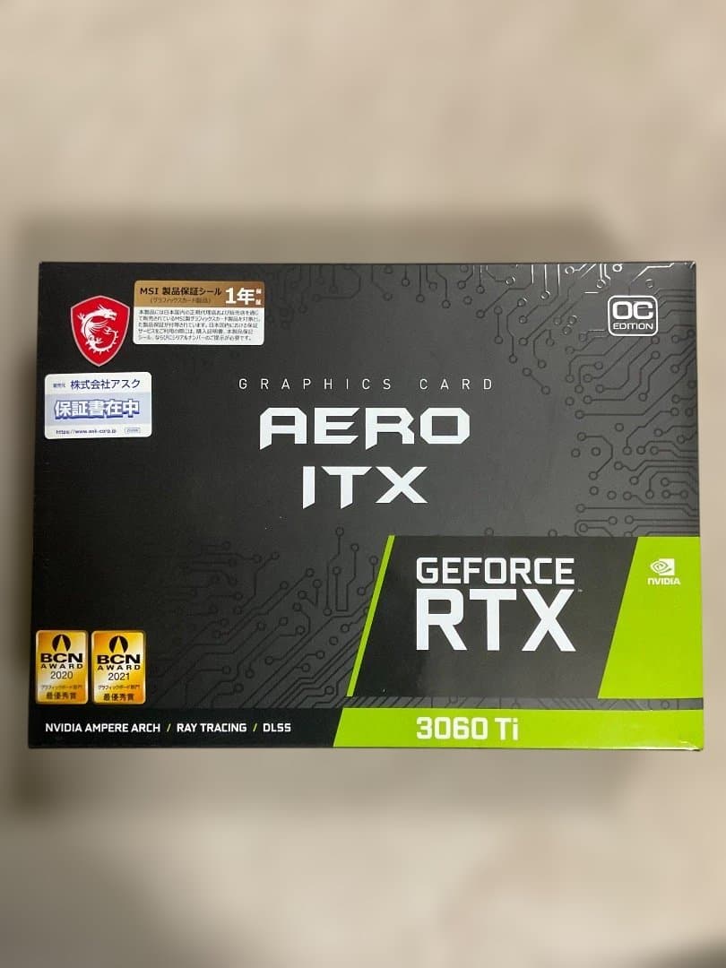 グラフィックボード・グラボ・ビデオカード MSI AERO ITX 3060ti