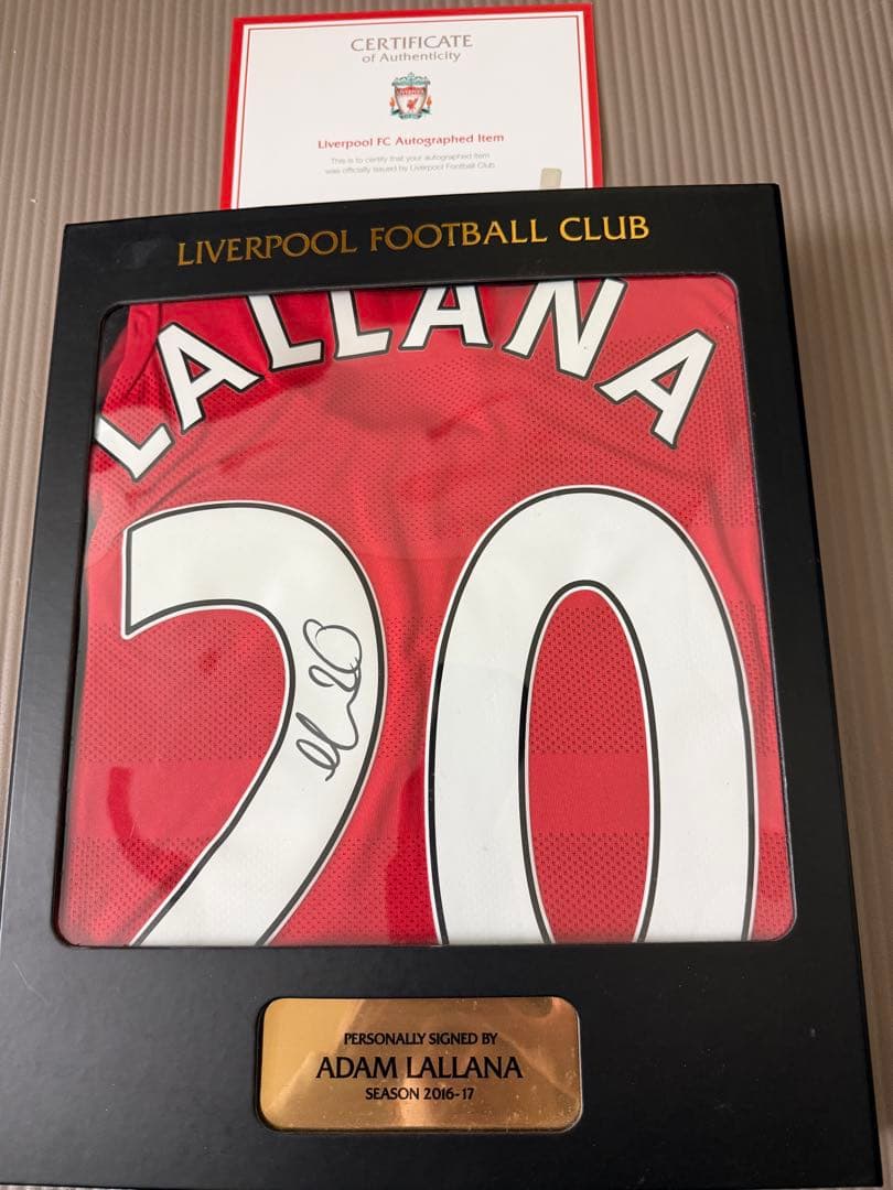 リバプールFC 公式　アダム・ララーナ サイン入りユニホーム