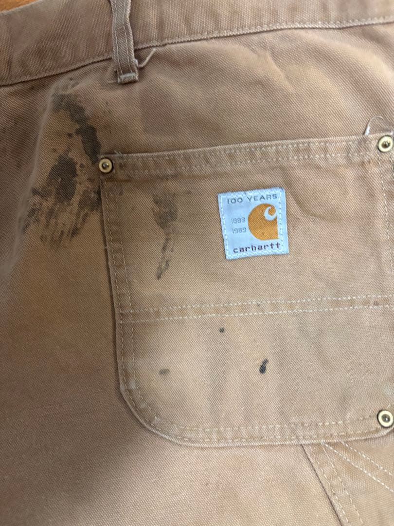 B*)様 80s Carhartt ペインターパンツ ダブルニー ダック地 US