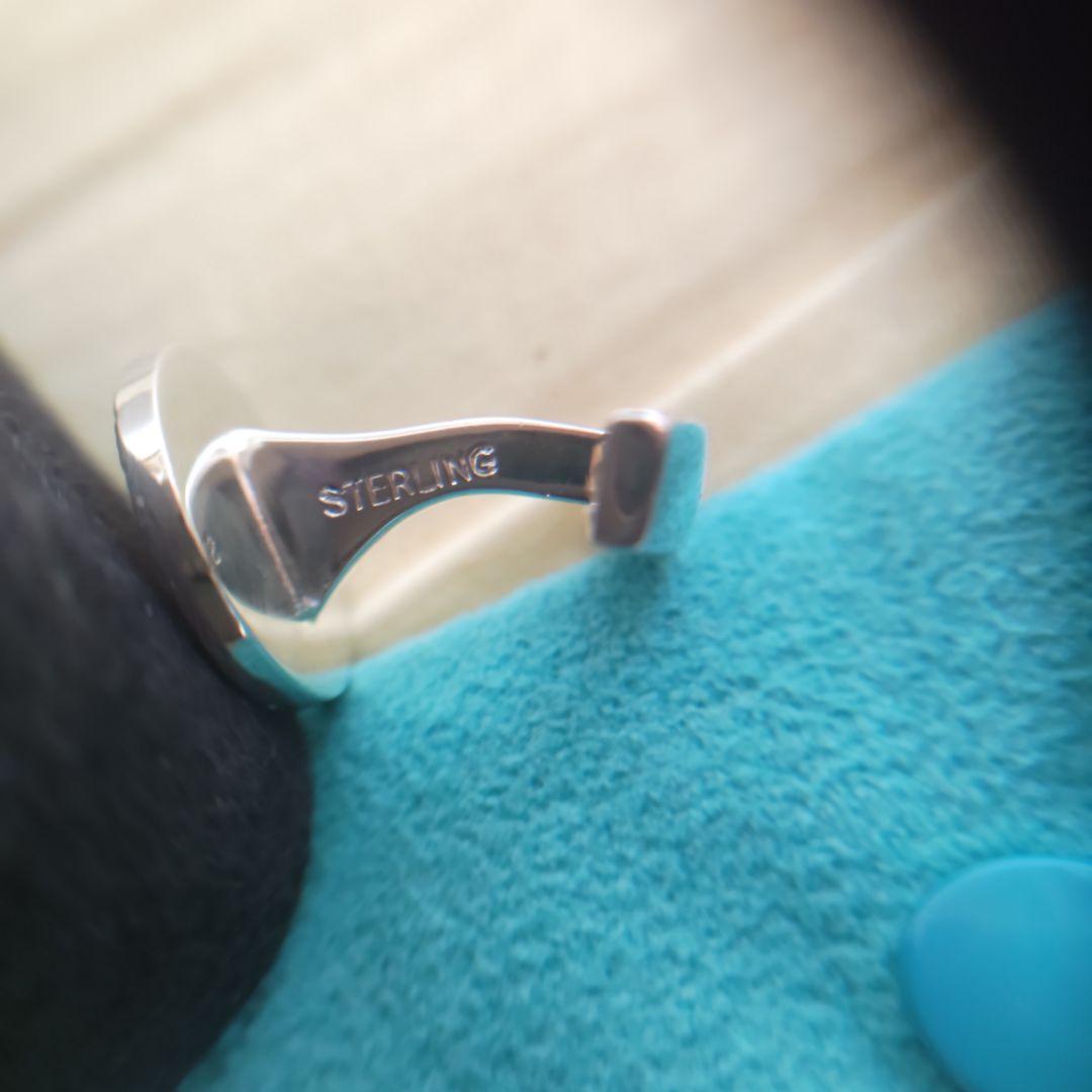 【未使用】ティファニー　14K x SV925　オーバル　カフス　カフリンクス