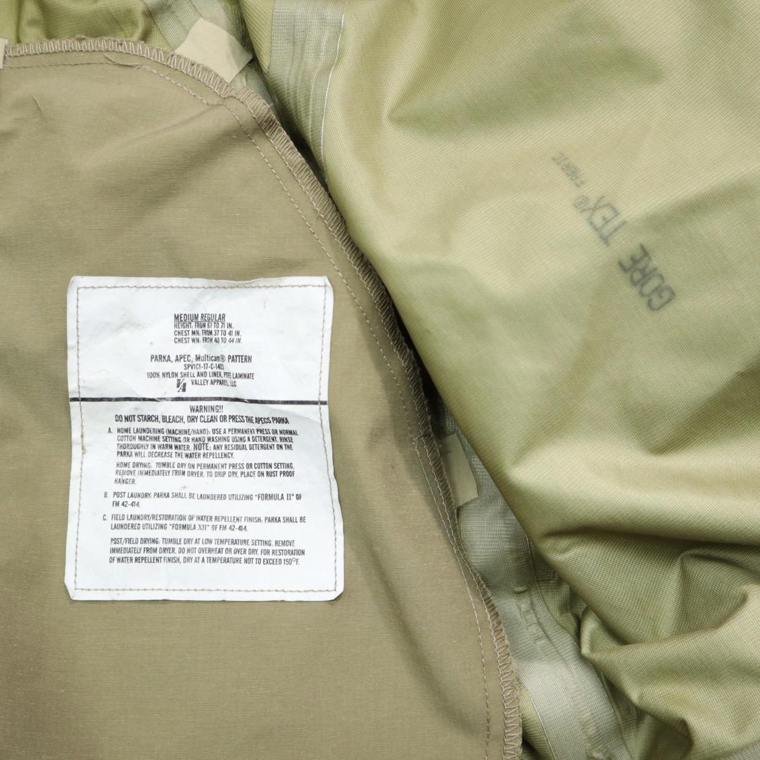 US ARMY 米軍 APEC マルチカム ゴアテックスパーカー ジャケット M