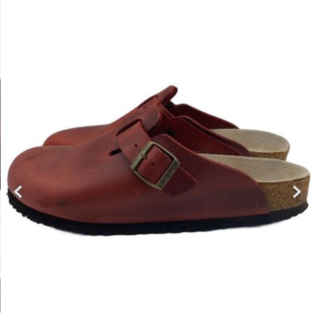 9184 BIRKENSTOCK ボストン レザー 赤 26.5cm