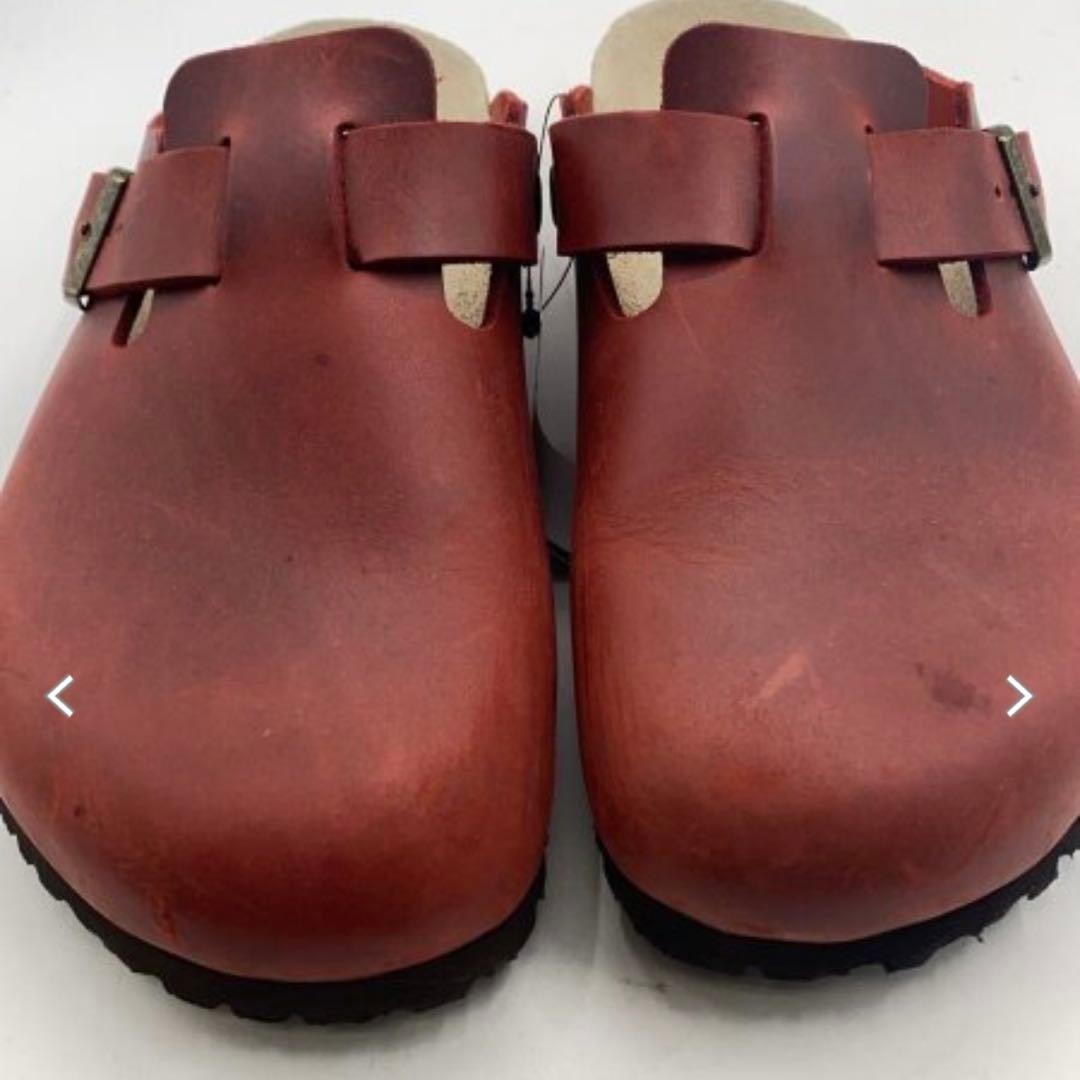 9184 BIRKENSTOCK ボストン レザー 赤 26.5cm