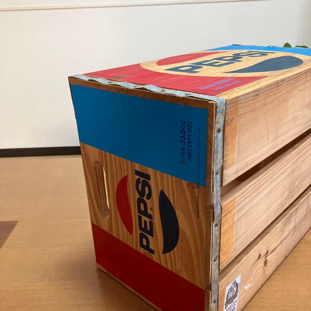 ペプシ木箱 ウッドボックス ヴィンテージ 木製 アンティーク 大