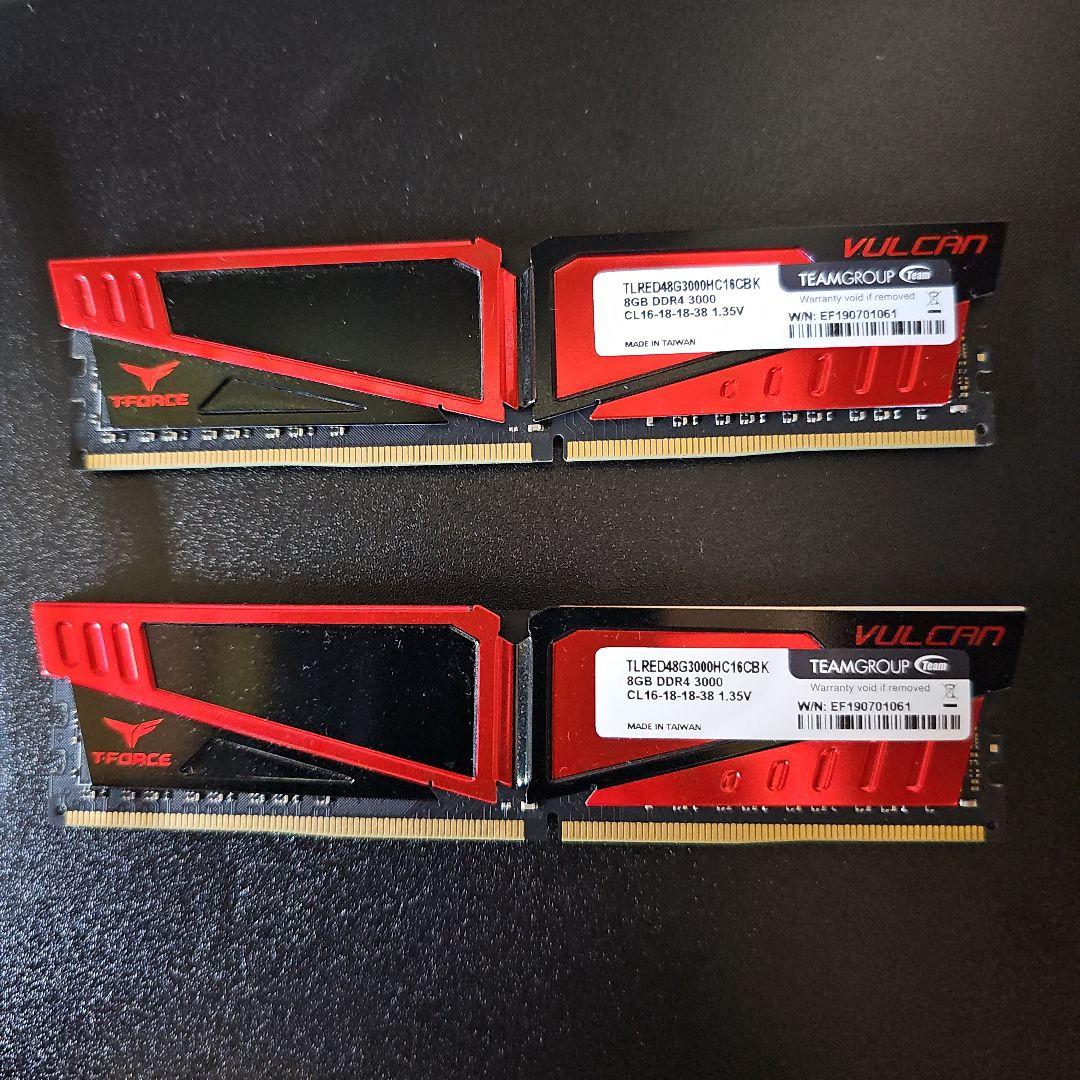 DDR4 合計 32GB (2x8GB 16GB) メモリ