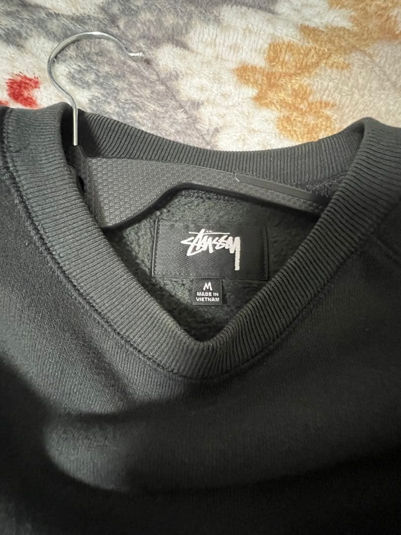 STUSSY ブラック スウェット M