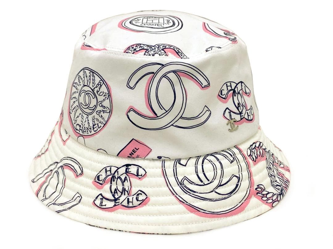 値下 CHANEL シャネル コットン バケットハット