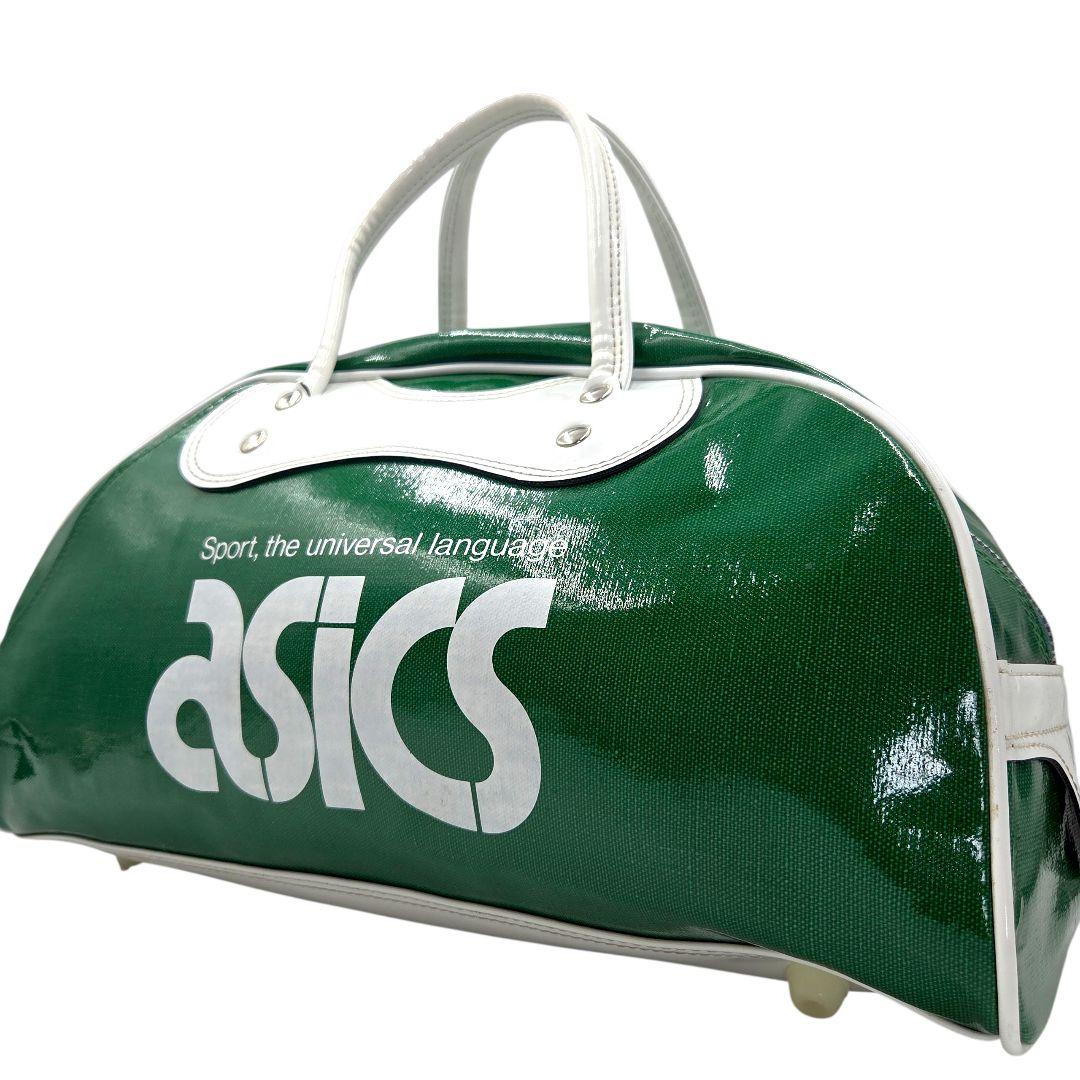 入手困難 80's 90's●ASICS y2k エナメルバッグ ヴィンテージ