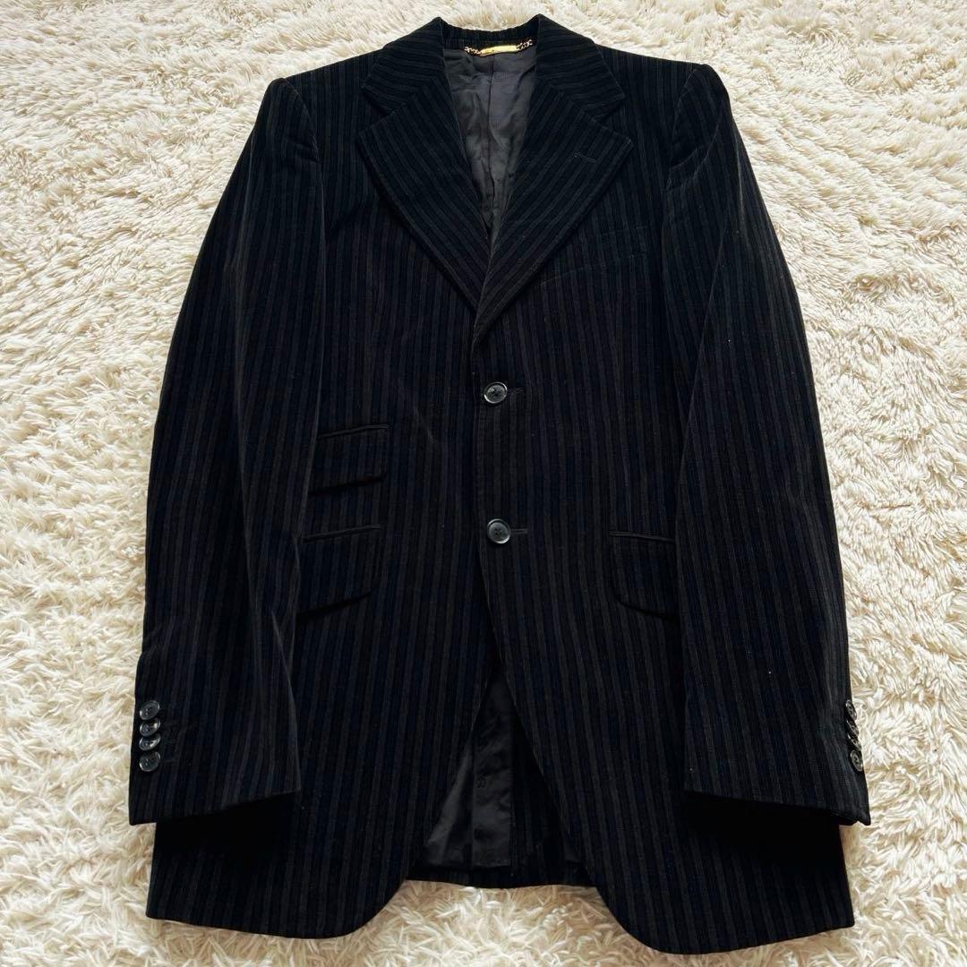 DOLCE&GABBANA ドルガバ ベロア生地 2B テーラードジャケット