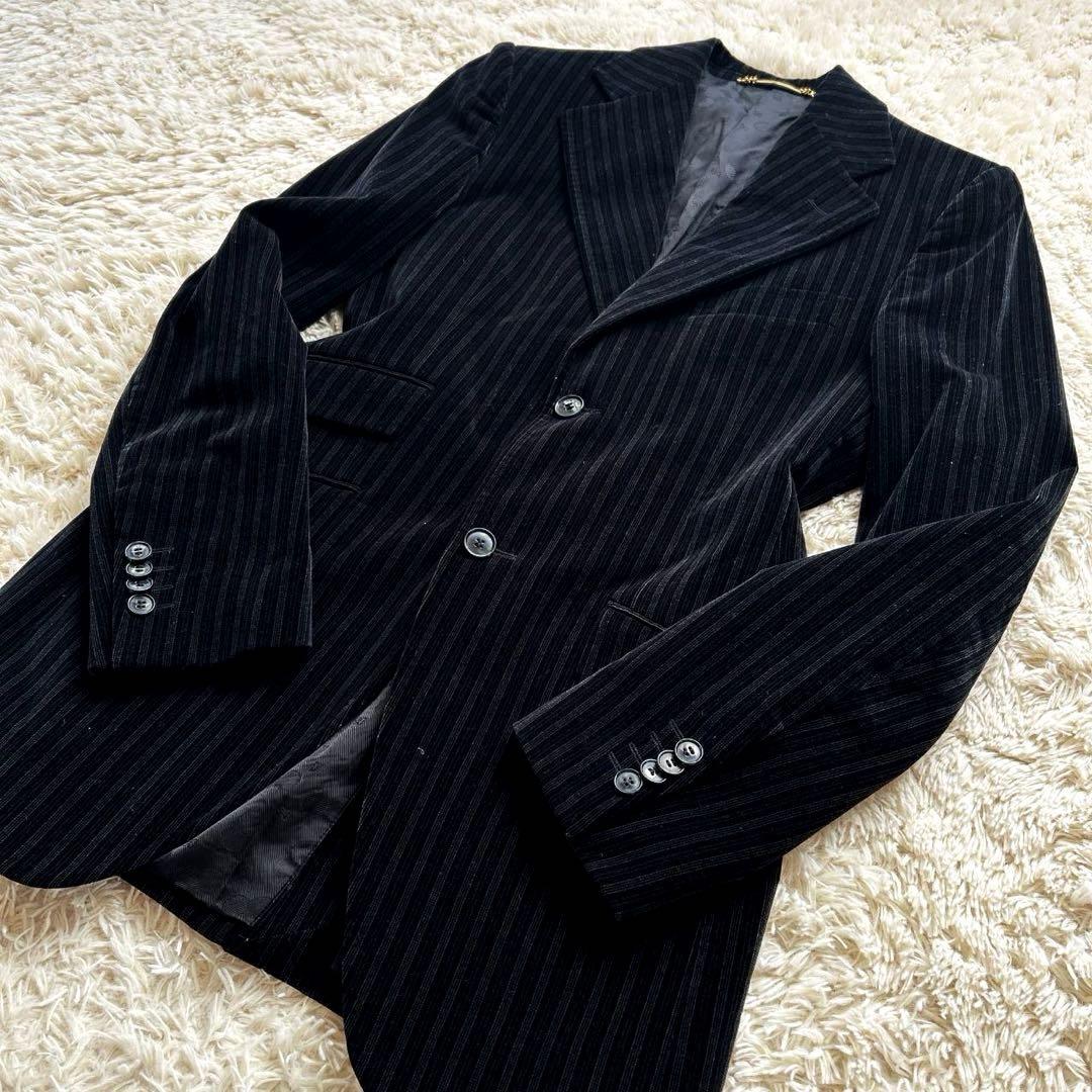 DOLCE&GABBANA ドルガバ ベロア生地 2B テーラードジャケット