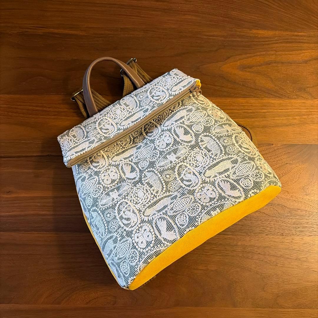 ハンドメイドミニリュック ミナペルホネンjungle relief