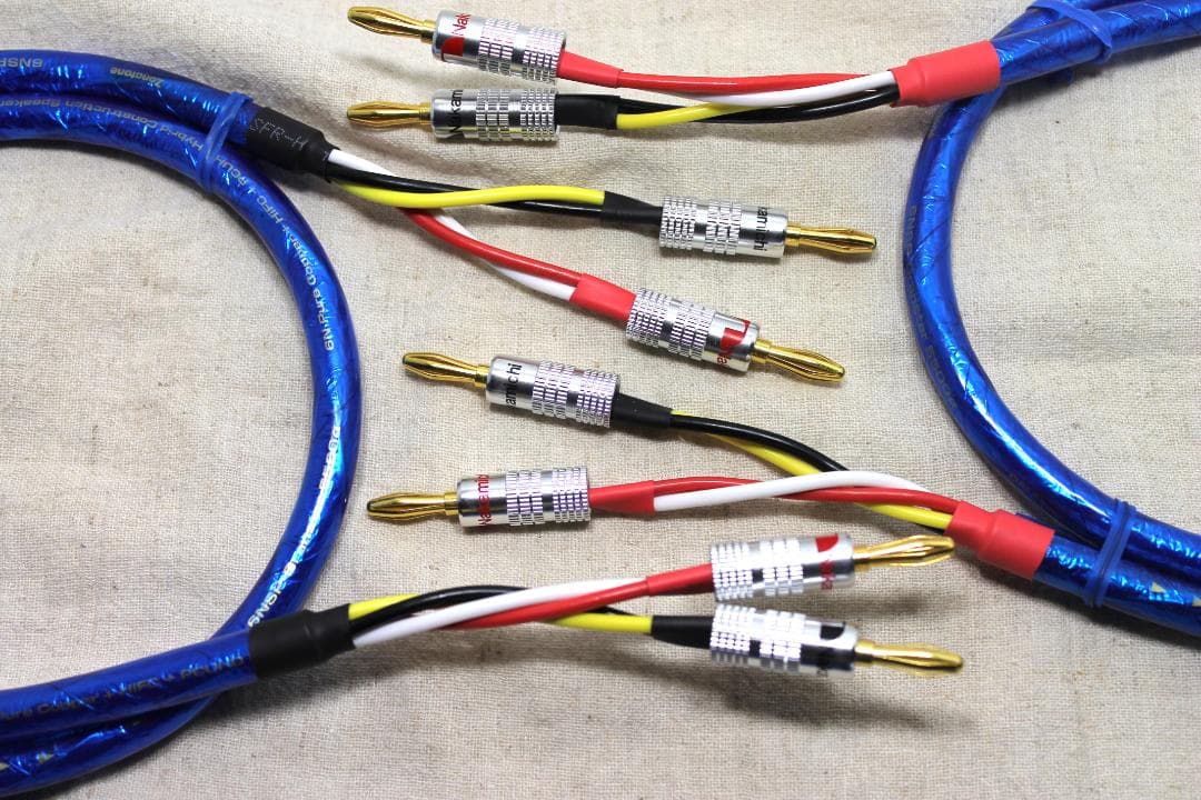 5500α Zonotone ゾノトーン1m2本 ナカミチ新品金バナナプラグ付