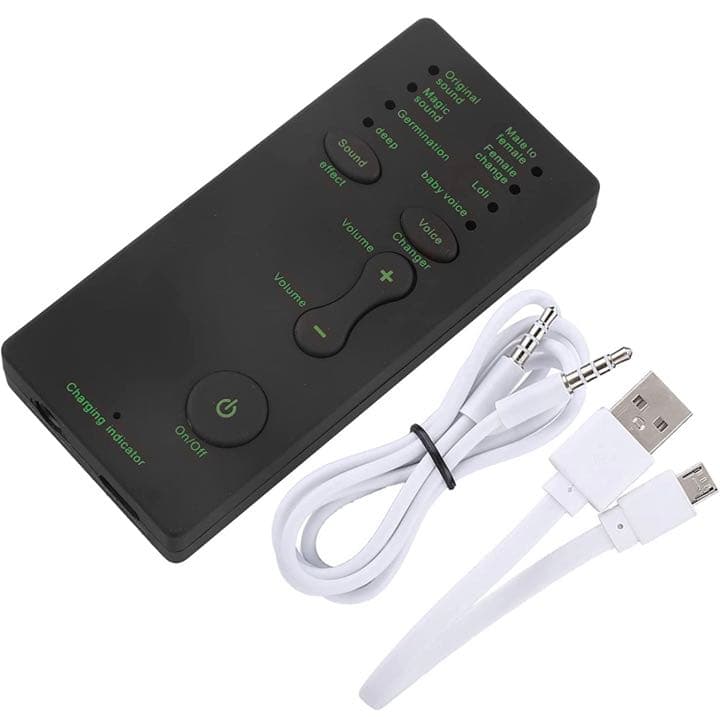 携帯 ボイスチェンジャー Qiilu外付けサウンドカードポータブルミニボイス