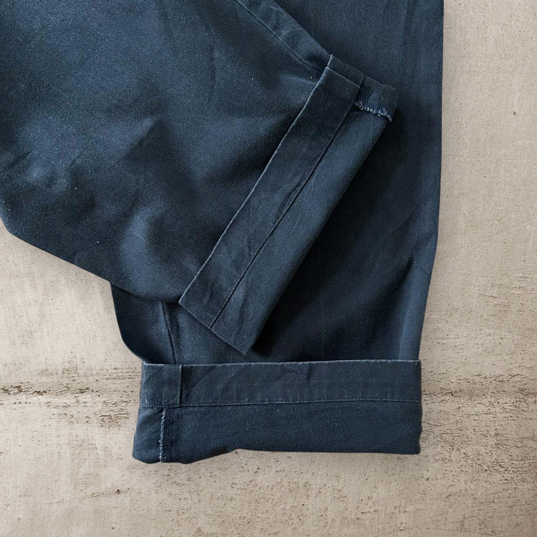 PoloRalphLaurenANDREWフェードブラックポロチノ墨黒W36古着