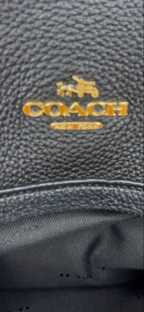 ☆美品☆ COACH コーチ トートバッグ ブラック レザー　A4 ビジネス