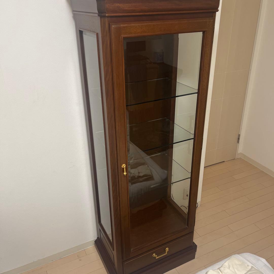 マルニ　地中海シリーズ　キュリオケース　リビング収納　マルニ木工　ショーケース