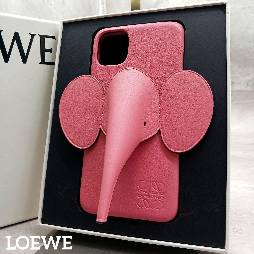 ✨未使用級✨ ロエベ iPhone 11 エレファント スマホケース ピンク