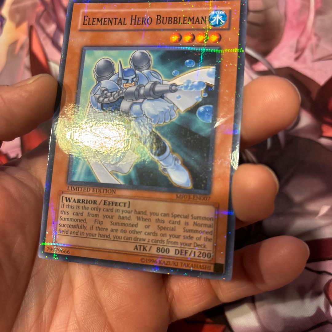 遊戯王　EHEROバブルマン パラレア　英語版　MF03-EN007