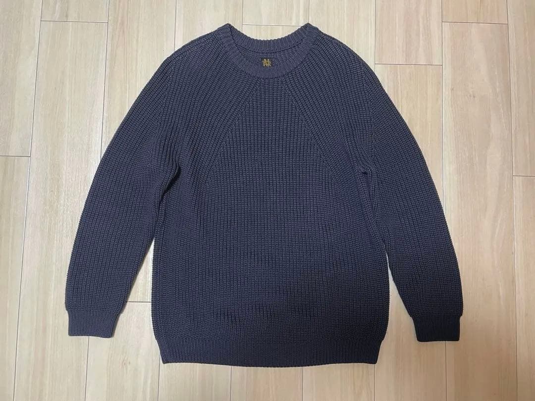 BATONER SIGNATURE crew neck knit ダークグレー