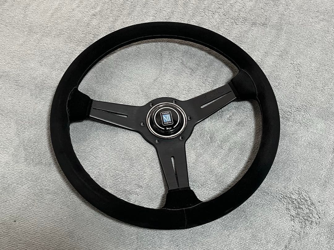 絶版 ナルディ クラシック 340mm ブラック スエード N343 中古品