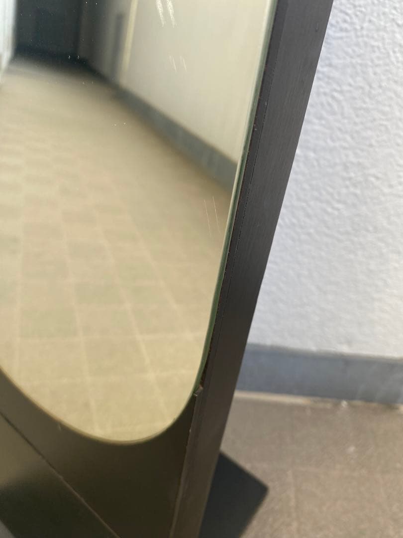 80's 資生堂 SHISEIDO 非売品 オーバルミラー スペースエイジ