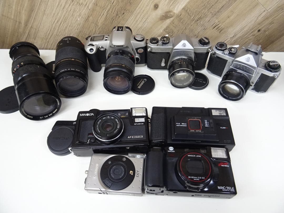 か*め様 静017 カメラ まとめ売り 7点 キャノン ペンタックス ミノルタ