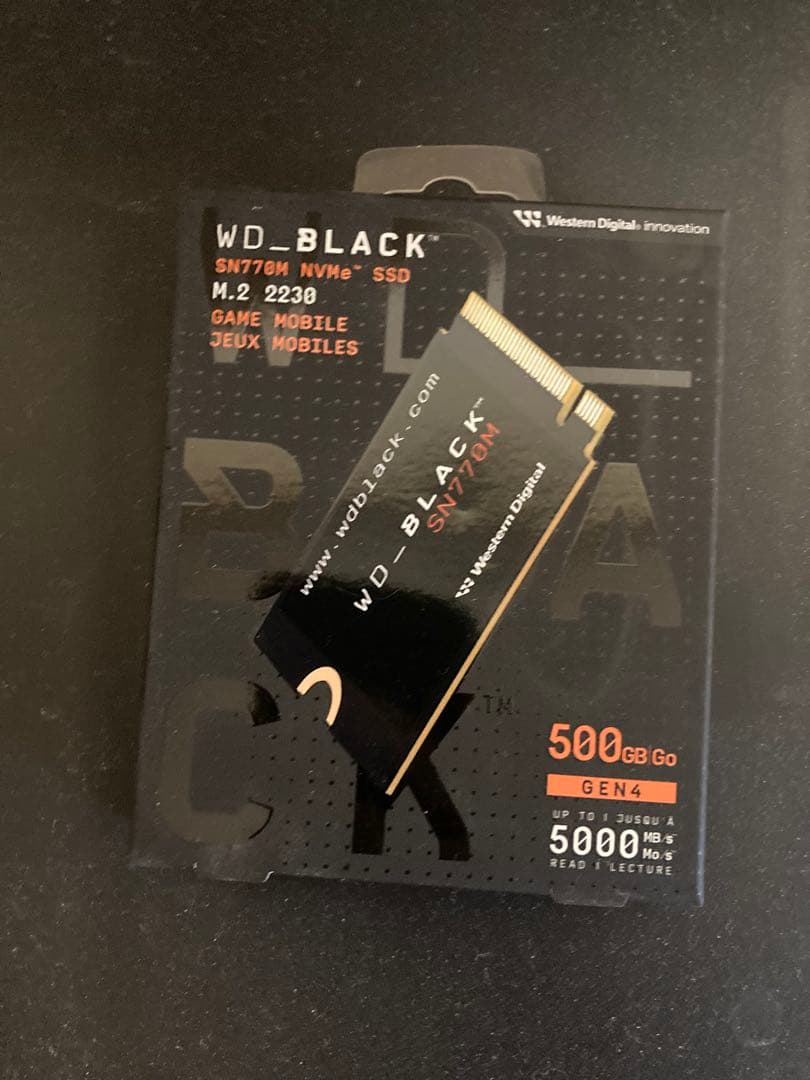 内蔵型SSD WD_Black SN770M NVMe SSD WDS500G3X0G