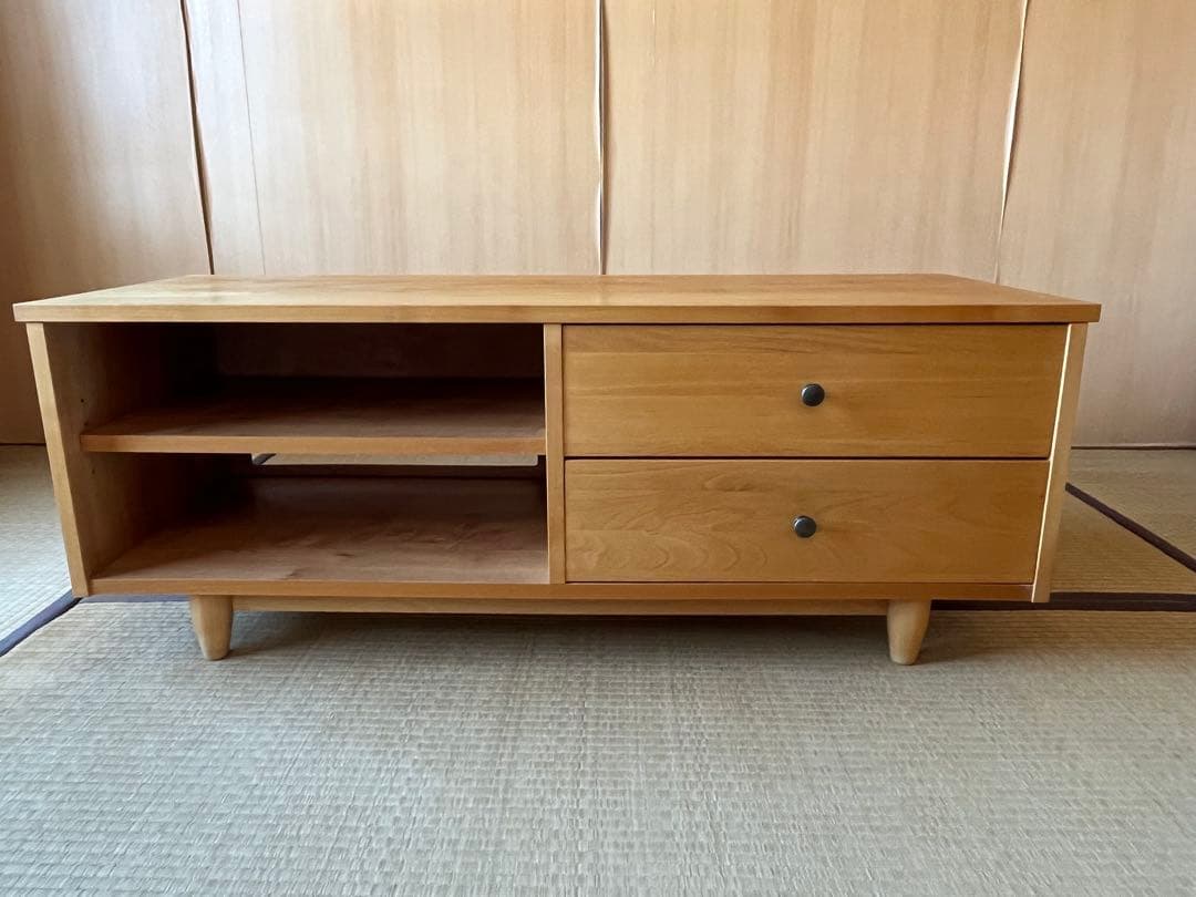 【タイムセール】MOMO NATURAL モモナチュラル　テレビボード1200