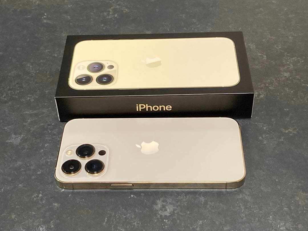 【美品】Apple iPhone13 Pro 128GB SIMフリー　ゴールド