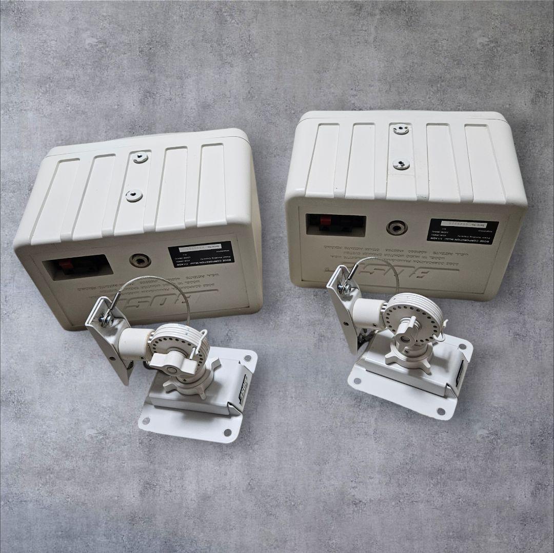 BOSE ボーズ 111ADW ペアスピーカー 白 純正吊り金具付