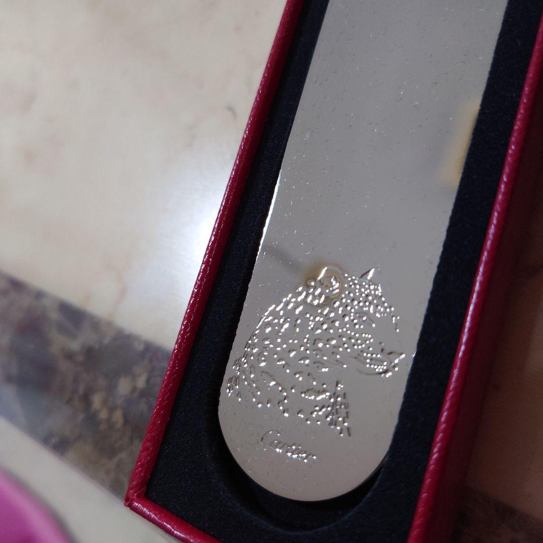 カルティエ、ブックマーク、栞、新品未使用、 箱入り、ピカピカ、パンテール堀り