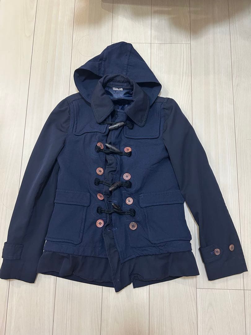 最終値下げコムデギャルソン オムプリュス ドッキングコート ダッフルステンカラー