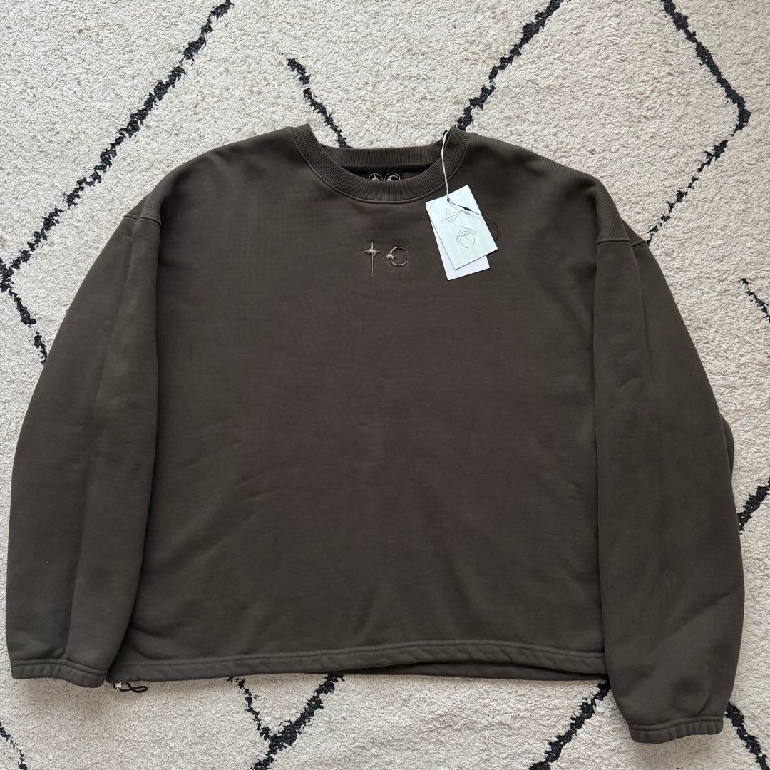 タグ付未使用　Thug Club　サグクラブ　スウェット　ロゴ　カーキ　3