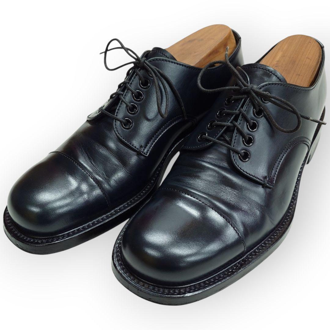 【正規】PRADA プラダ キャップトゥ メンズ レザーシューズ 革靴 26cm