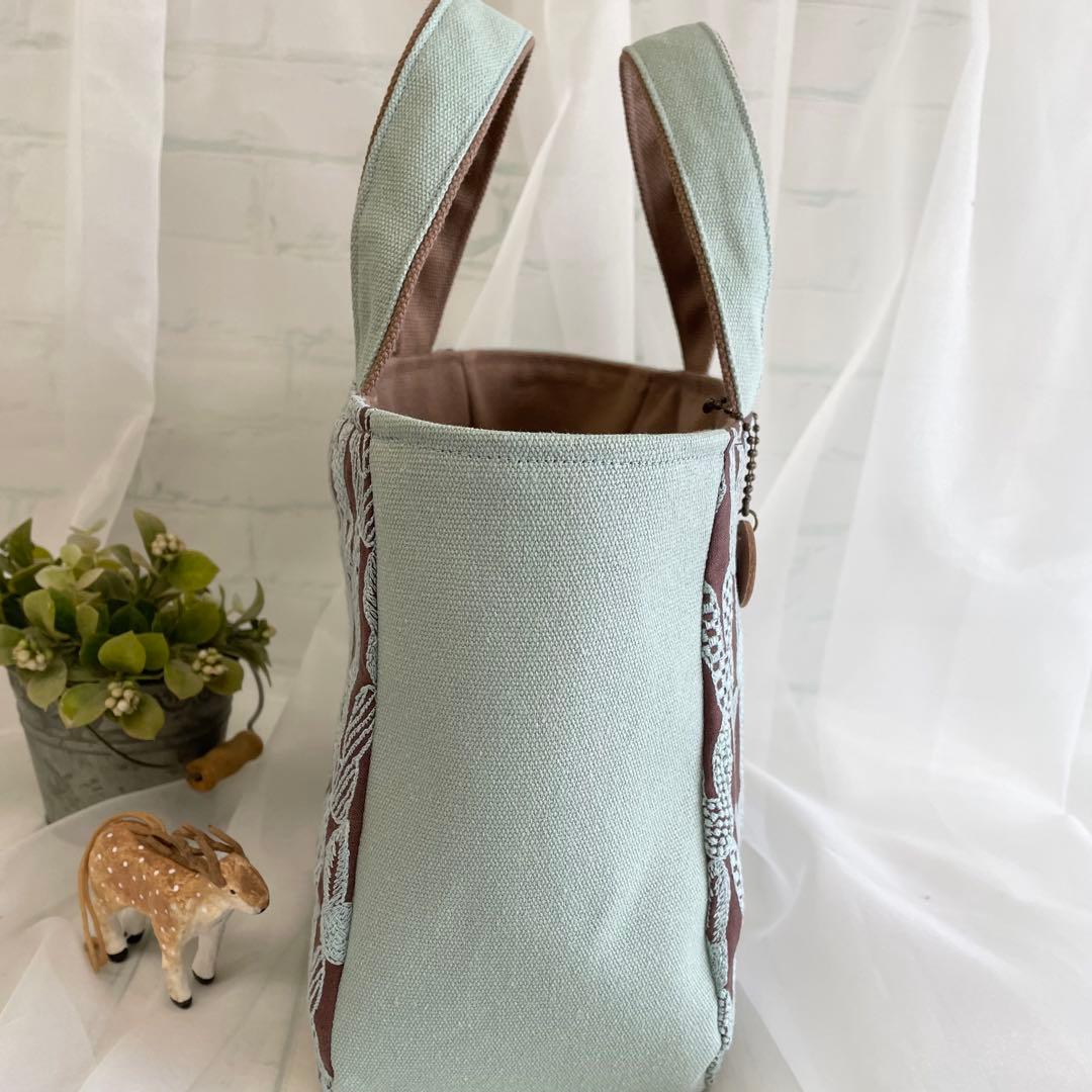 ハンドメイド　ラウンドトートバッグ　ミナペルホネン　pomppia　458