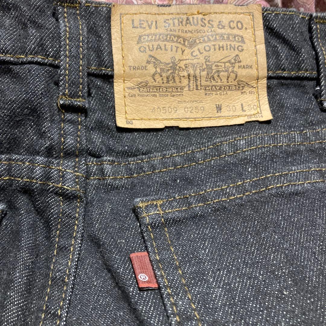 Levi's 40509-0259 ブラック 先染めUSA 80S
