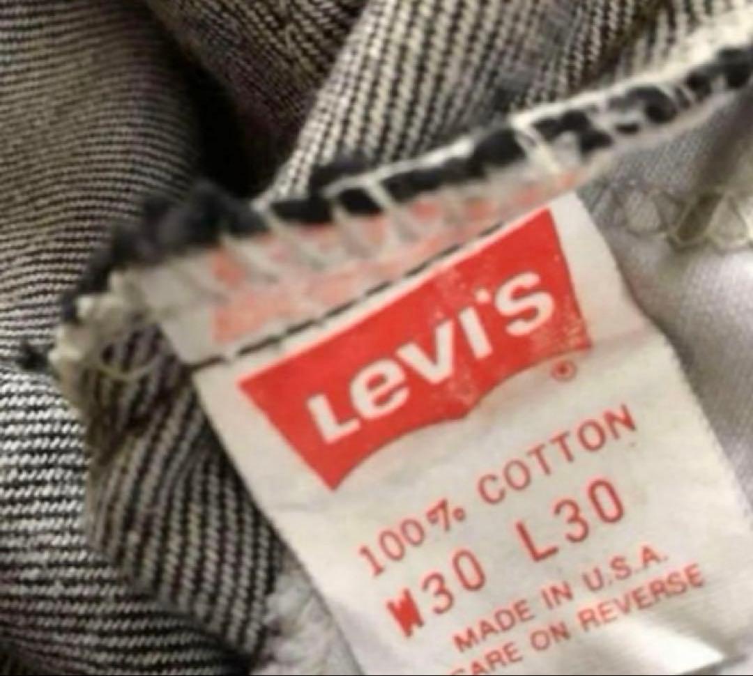 Levi's 40509-0259 ブラック 先染めUSA 80S