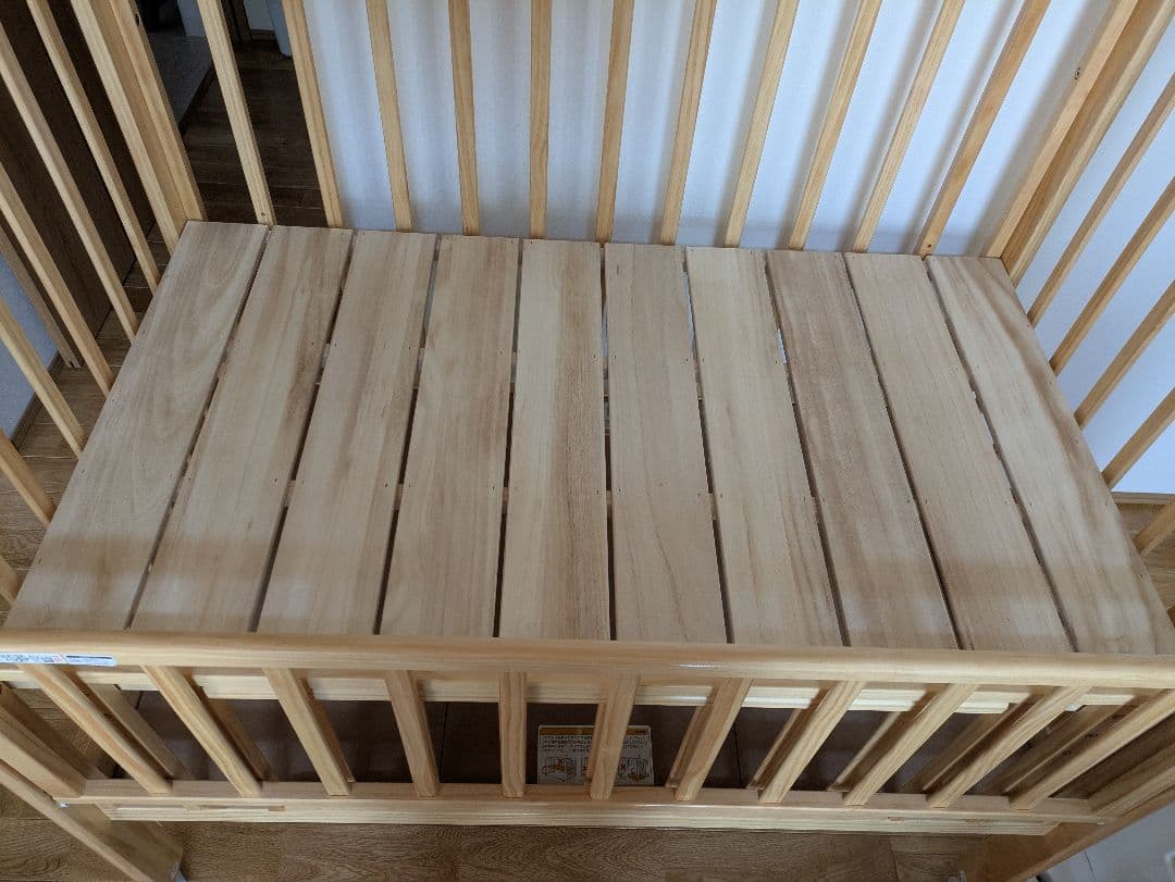 【RU】カトージ　ハイシートベビーベッド　ナチュラル