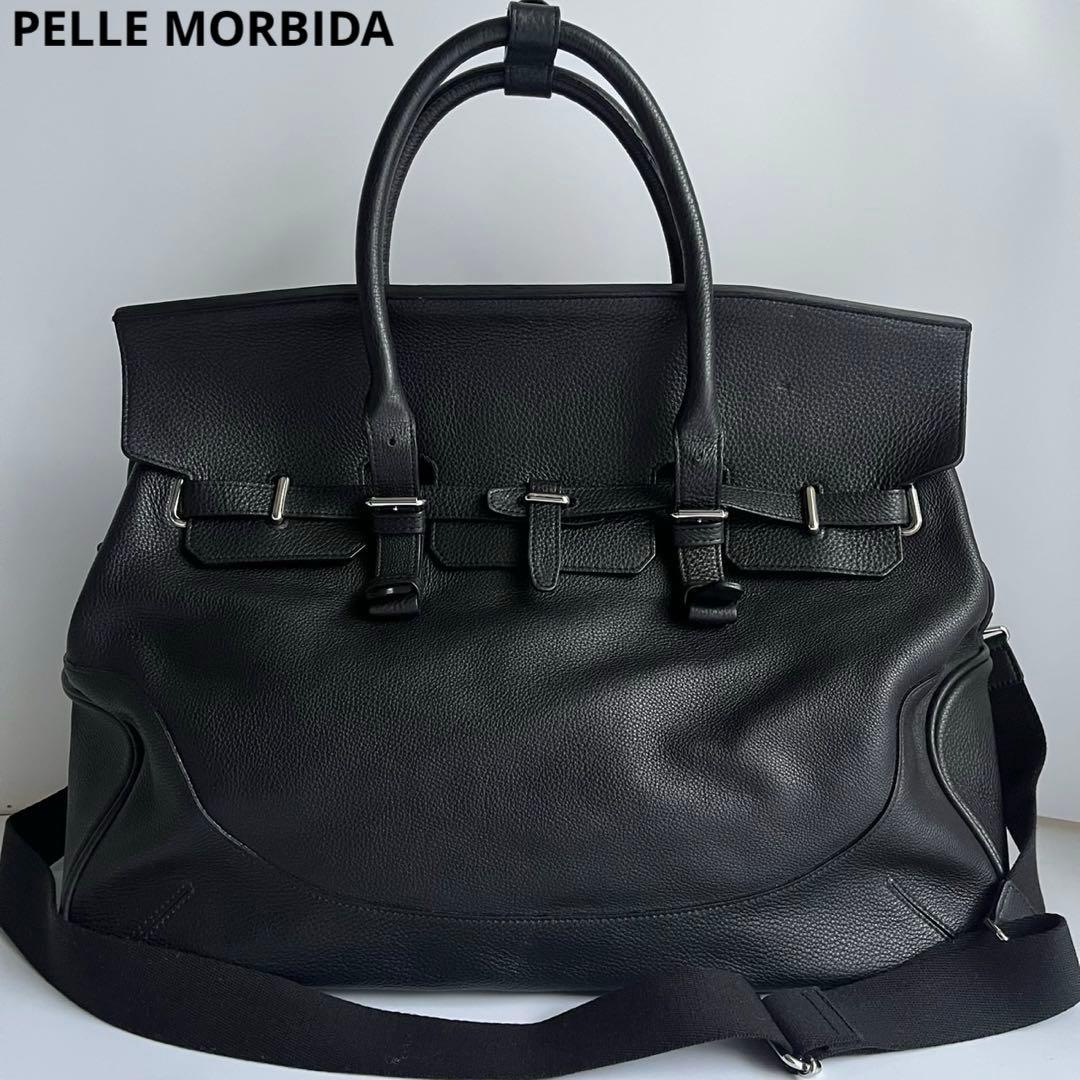 ✨未使用レベル✨　PELLE MORBIDA メイデンボヤージュ　バッグ　黒　L