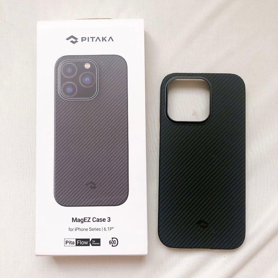 「PITAKA」 iPhone 14 Pro ケース MagSafe対応 黒