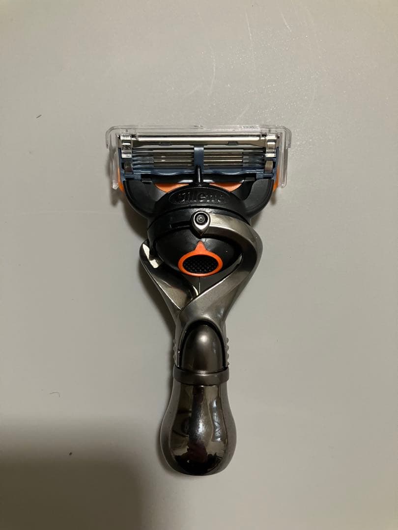 マイクロマッハ5　ジレット　理容　カミソリ　高級レザー