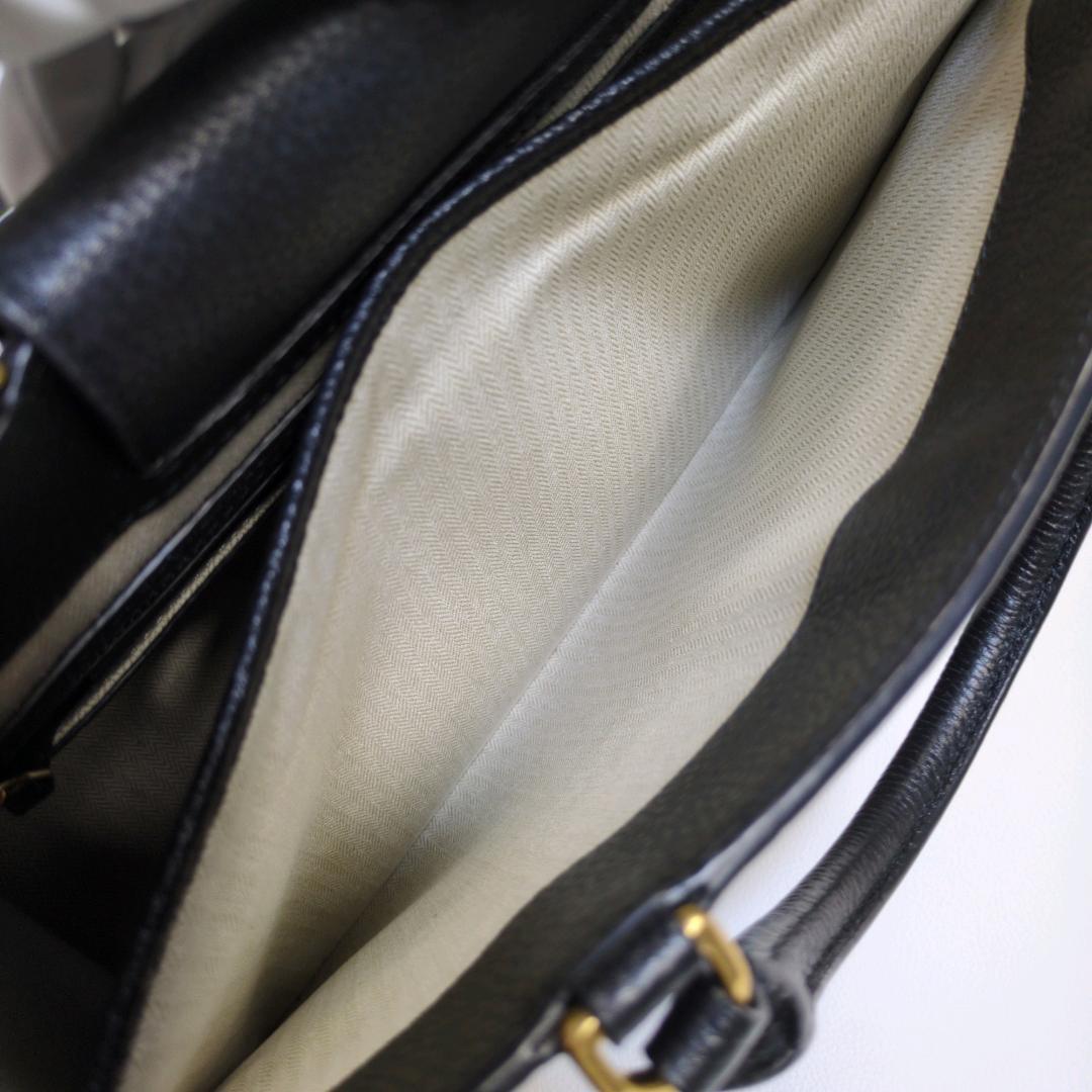 美品 トリーバーチ ビジネスバッグ 2way ゴールド A4 自立 サッチェル