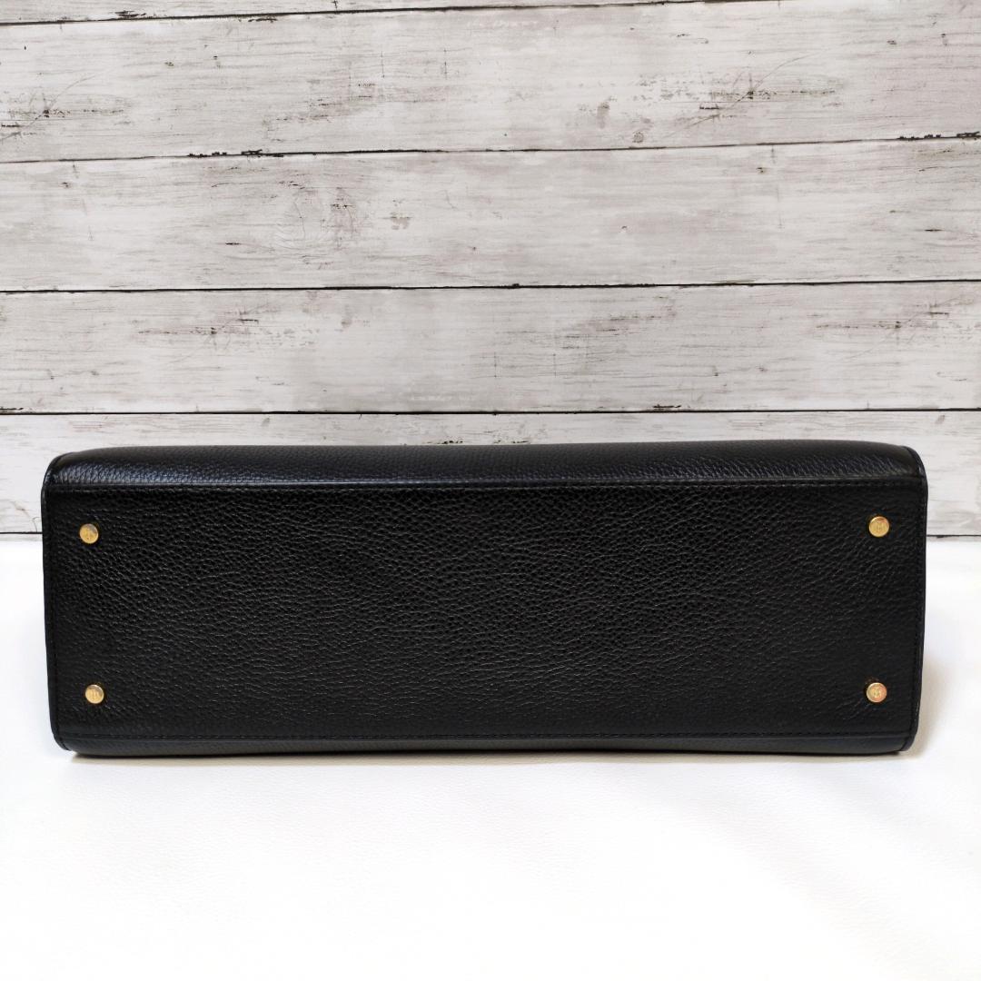 美品 トリーバーチ ビジネスバッグ 2way ゴールド A4 自立 サッチェル