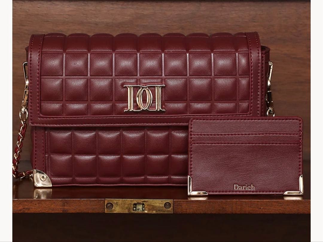 Darich チョコレートキルトバッグ