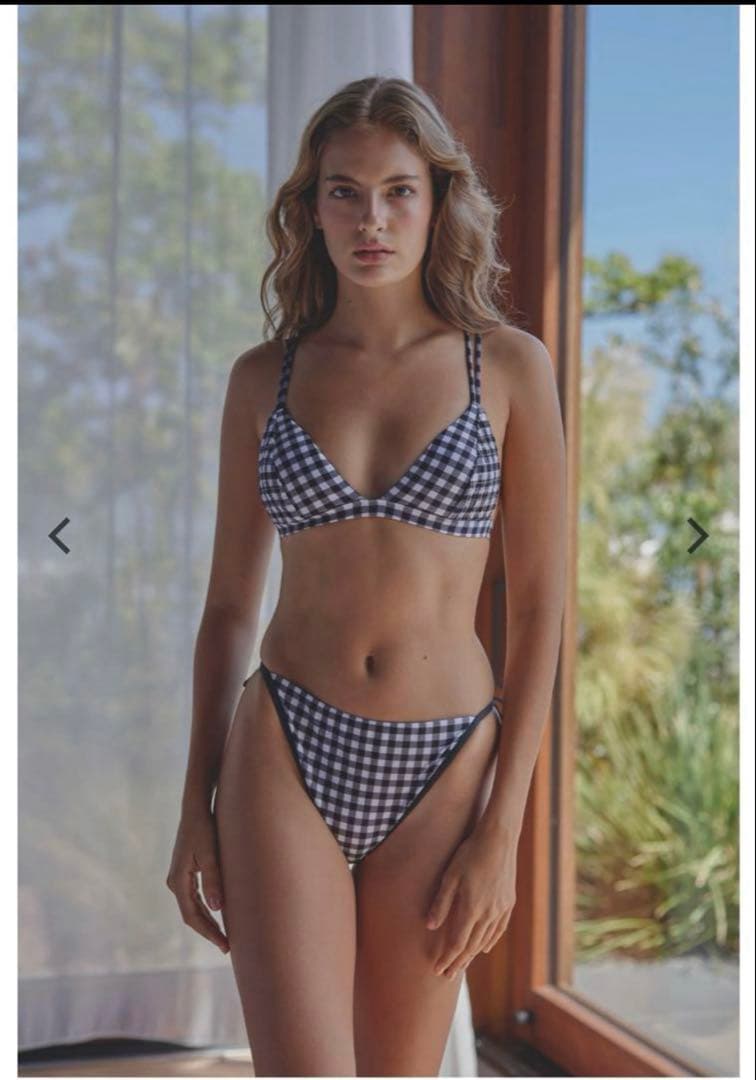 新品未使用alexia stam 2025 ギンガムチェック　Mサイズ