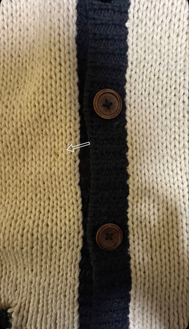 有*♪様 60s カウチンニット フットボール柄